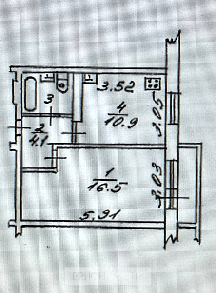 1-к. кв. 35.2 м² 5/9 эт.