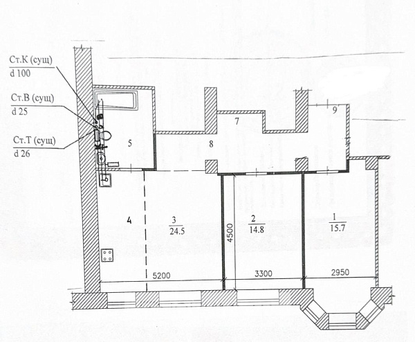 3-к. кв.74.6 м² 3/3 эт. 3-к. кв.74.6 м² 3/3 эт.