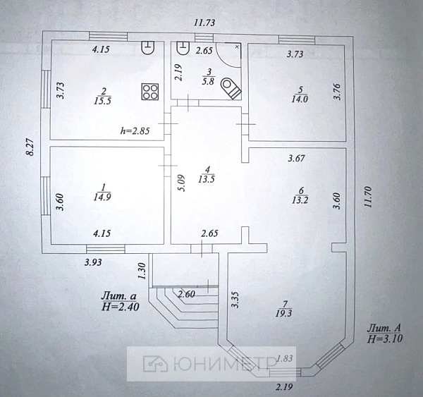 Дом 96 м² на участке 20 сот.
