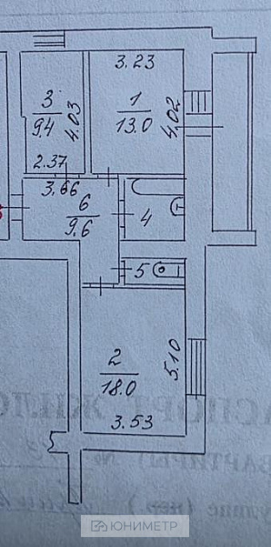 2-к. кв. 55.6 м² 5/5 эт. 2-к. кв. 55.6 м² 5/5 эт.