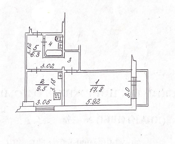 1-к. кв. 39.3 м² 8/9 эт. 1-к. кв. 39.3 м² 8/9 эт.